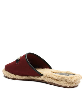 Red Mule Canvas Fur