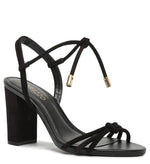 Load image into Gallery viewer, Black Nubuck High Block Sandal
