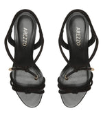 Load image into Gallery viewer, Black Nubuck High Block Sandal
