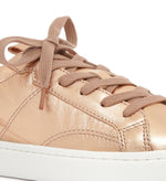 Load image into Gallery viewer, Rosé Metallic Laced Sneakers
