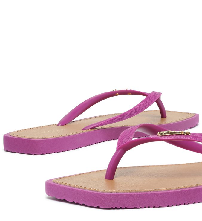 Brizza Square Toe Purple Toe Slipper