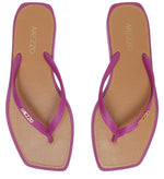 Load image into Gallery viewer, Brizza Square Toe Purple Toe Slipper
