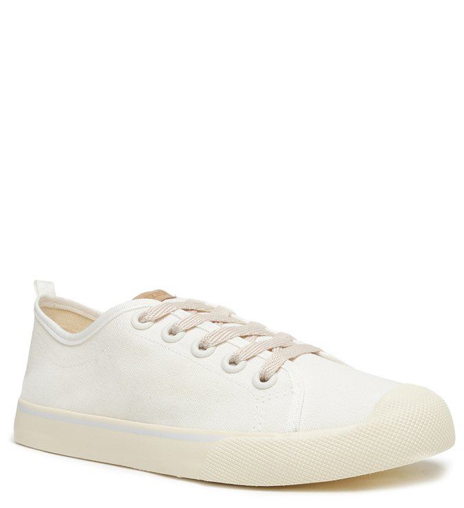 ZZ Play Shoes White and Off-white Canvas