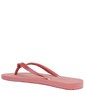 Pink Metallic Toe Slipper