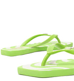 Load image into Gallery viewer, Square Printed Green Finger Slipper and Bag
