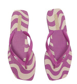 Load image into Gallery viewer, Square Printed Purple Flip-flop and Brizza Bag
