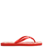 Load image into Gallery viewer, Square Print Red Flip Flops and Bag
