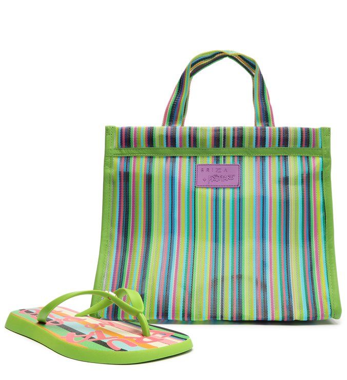 Green Stripes Finger Slipper Kit and Fruttare Bag