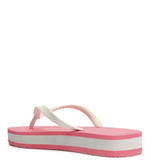 Load image into Gallery viewer, Neon Pink and White Brizza Platform Slipper
