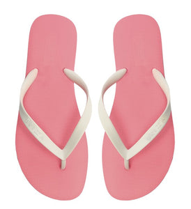 Neon Pink and White Brizza Platform Slipper