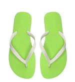 Load image into Gallery viewer, Green Neon and White Brizza Platform Slipper
