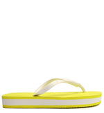 Load image into Gallery viewer, Neon Yellow and White Platform Slipper
