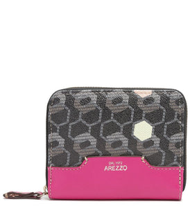 Black Bee.ZZ Square Pink Wallet