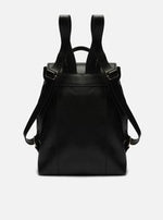 Load image into Gallery viewer, Black Leather Backpack Large Pockets
