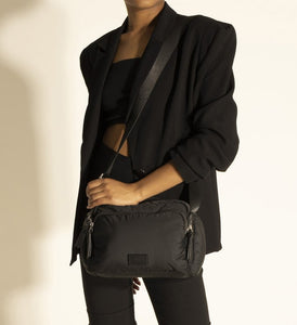 Medium Nylon Black Shoulder Bag