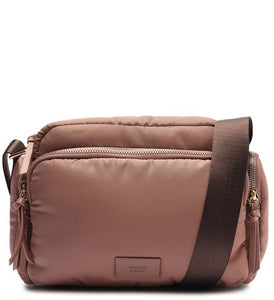 Rosé Nylon Medium Shoulder Bag