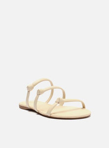 Flat Sandal Off-White Straps Knots