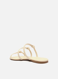 Flat Sandal Off-White Straps Knots