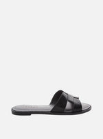 Load image into Gallery viewer, Essential Black Leather Slipper
