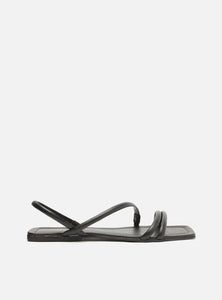 Flat Strap Black Flat Sandal