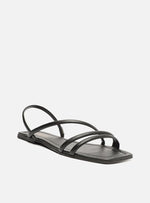 Load image into Gallery viewer, Flat Strap Black Flat Sandal
