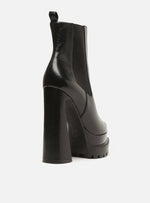 Load image into Gallery viewer, Black Leather Short Boot Boot
