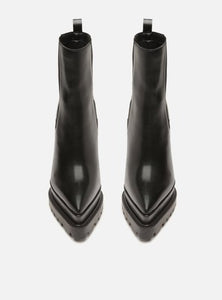 Black Leather Short Boot Boot