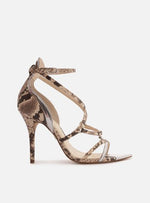 Load image into Gallery viewer, Snake Sandal Thin Heel Strips
