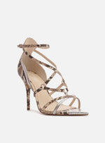 Load image into Gallery viewer, Snake Sandal Thin Heel Strips
