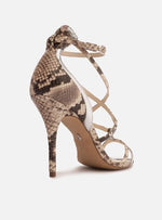 Load image into Gallery viewer, Snake Sandal Thin Heel Strips
