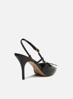 Load image into Gallery viewer, Scarpin Black Leather Thin Toe
